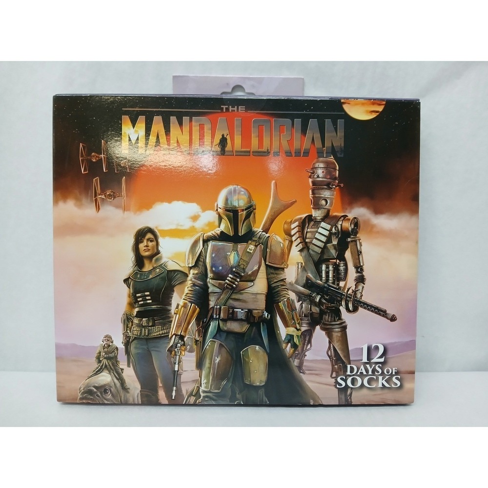 Mandalorian Grogu 12 Days of Socks Baby Yoda Star Wars Unisex Adult NEW‎ Advent